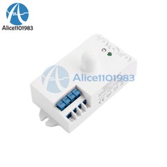 DC12-24V AC110-240V 5.8GHz Microwave Radar Sensor Body Motion HF Detector Switch