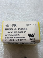 Bussmann GMT-1/4A Fast-Acting Indicating Telecom Fuse 125V Box of 10 Industrial