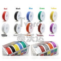 Flexible Soft Silicone Wire Cable 2AWG~30AWG UL High Temp Colorful Tinned Copper