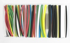 160 Pcs Pro-Kit 4″ Color Polyolefin 2:1 Halogen-Free Heat Shrink Tubing 6 Sizes