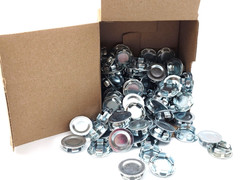 Box of 100 Steel City BL-111 1/2″ Steel-Zinc Plated Snap In Knockout Seals UH-OH