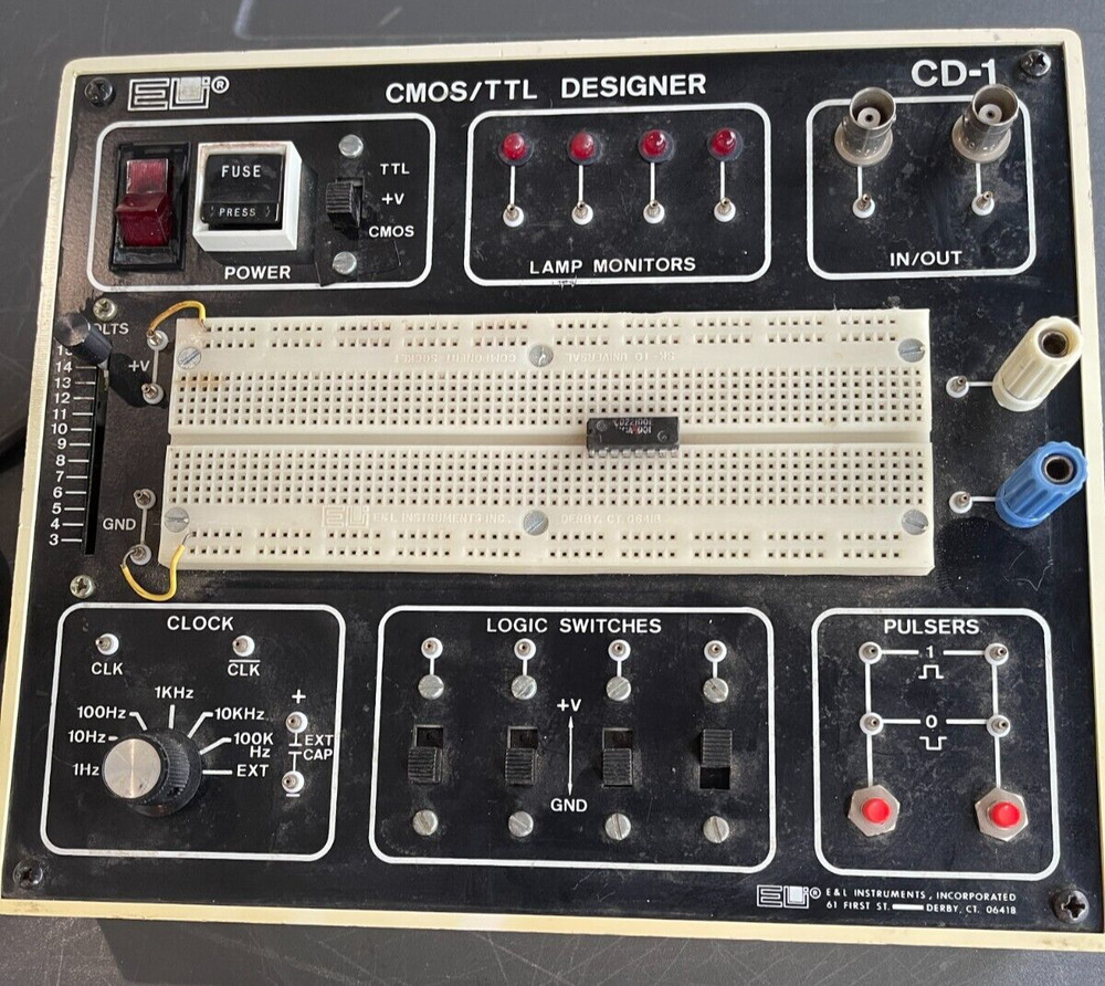 Breadboard,CD-1, E&L Instructment 1Hz-100KHz w/power supply