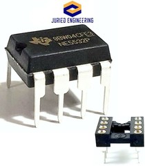 2PCS NE5532P + Sockets – Dual Operational Amplifier New IC