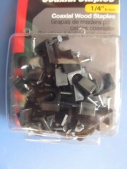 Gardner Bender Coaxial Staples Black package of 25 #PCC-1525 NEW