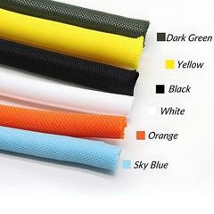 Braided Split Cable Wire Sleeve Self-WRAP Wire Harnessing Sheathing Many Colours
