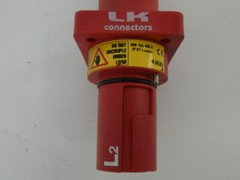 LK Connectors L2 Red Power Link Connector, 600V, 400A