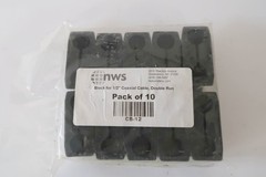 LOT OF 17 NWS CB-12 Block for 1/2″ Coaxial Cable Double Run (170 Total Pcs)