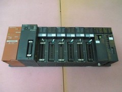Mitsubishi Q2ASHCPU-S1 PLC Module w A1SX42 Input, A1SY42 Output, A1SJ71QE71-B2