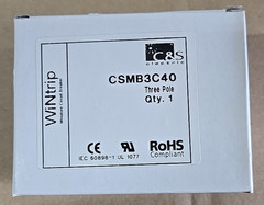 C&S Wintrip Miniature Circuit Breaker CSMB3C40 DIN RAIL 415V