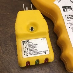 Ideal E-Z Check Plus 61-052 Circuit Identifier w/Receiver GFCI Receptacle Tester