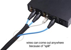 1/2 Inch Split Wire Loom Tubing – 25ft Insulated Cable Protection for USB & HDMI