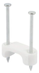 L.H. Dottie PLX751, (3) 14 AWG/(3) 12 AWG, White, Insulated, Cable Staple, 1 pc