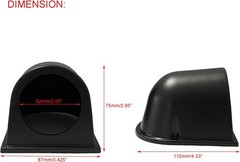 Universal Single Hole Dash Gauge Pod Holder for 2″ 52mm Console Size: 1 hole