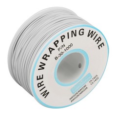1 Roll 30AWG Single Strand Copper Wire Wrapping Cable 0.25mm White