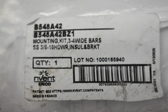 NVent ERICO B548A42BZ1 Mounting Kit 3-4 Wide Bars SS 3/8-16 Hardware Brkt