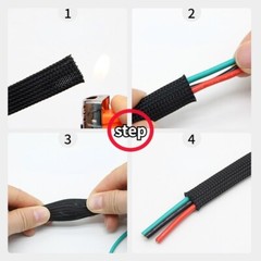2M Braided Expandable Sleeving Cable Wire Protector Sheathing Cord Organiser