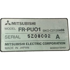 Mitsubishi FR-PU01 Parameter Control Unit