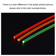 PMMA Fiber Optic Rods 0.75mmx30cm Sight Filament, Red and Gr Size: 0.75mmx20cm