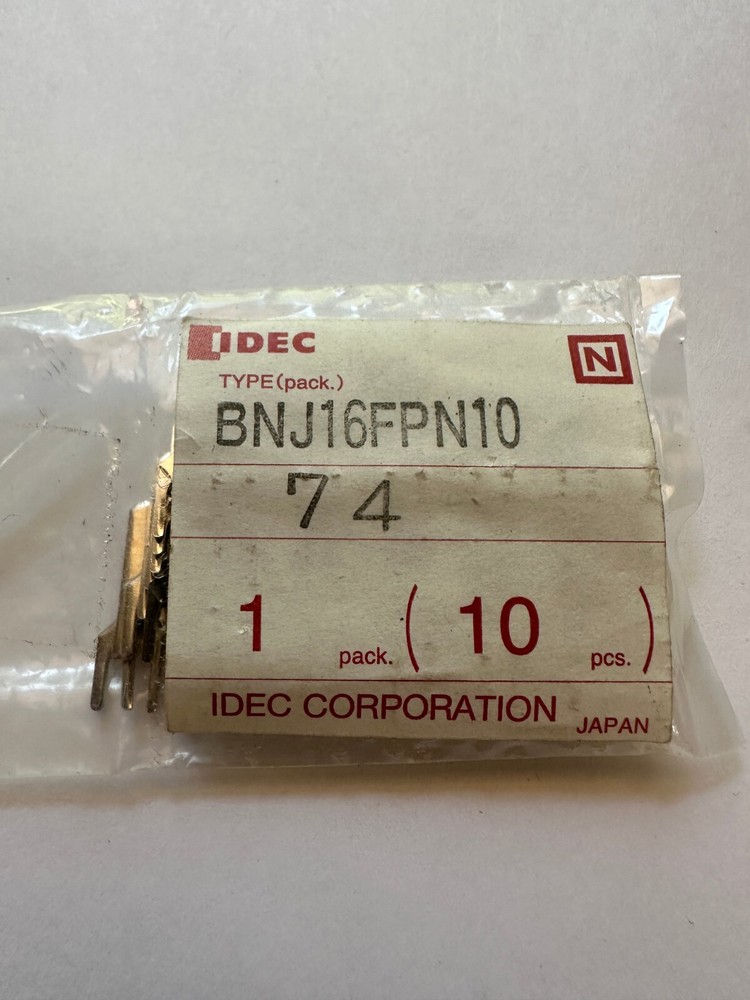 IDEC BNJ16FPN10 Jumper 6 Poles 10AMP (1pack of 10pcs) – New Fast Ship