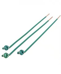 40 Pack – 12 AWG Solid Grounding Pigtails w/ Screws Green 7” Commercial Electric