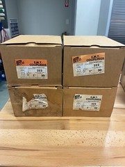 PECO 322, 1″, Die-Cast Compression, EMT Conduit Coupling 4 Boxes of 50 200 Total