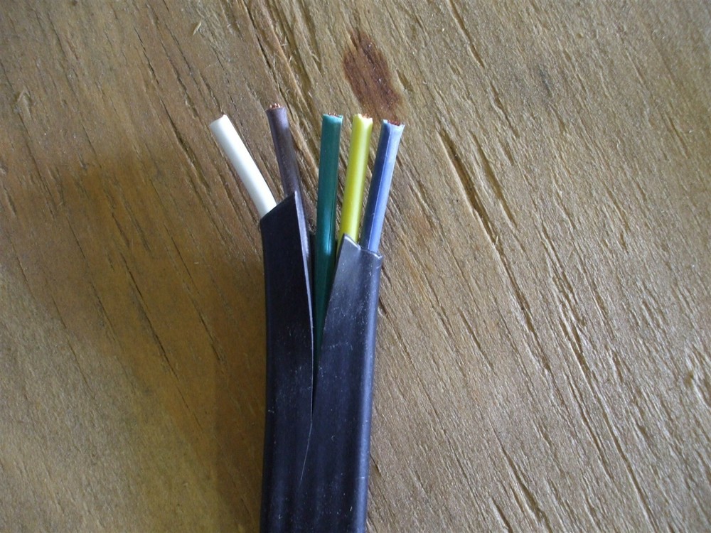 14/5 awg 5-CONDUCTOR FLAT CABLE 14ga CU SHEATHED GXL TRUCK TRAILER RV (per 50′)