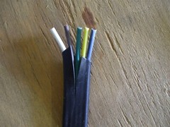 14/5 awg 5-CONDUCTOR FLAT CABLE 14ga CU SHEATHED GXL TRUCK TRAILER RV (per 50′)