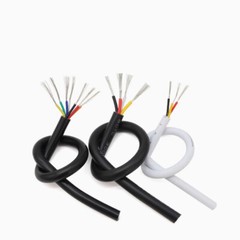 White 2/3/4/5/6/7 Core 30AWG – 16AWG Auto Cable Electrical Flex Round Cable Wire