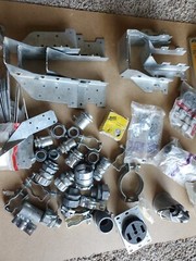 Junk Drawer Lot Mixed Electrical 220v Plug Conduit Fittings Fuses Joist Hangers