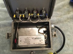 10 Amp RFI EMI Filter + Distribution Box W/ 4 Receptacles Corcom 120vac