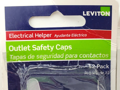 Lot of 14 Packs Leviton 12777 Pack of 12 Clear Receptacle Outlet Safety Caps