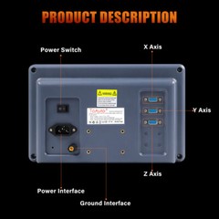 2 Axis 3 Axis Digital Readout 8” LED Screen DRO TTL Glass Linear Scale Encoder