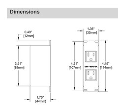 ALTINEX CN5008US DUAL AC POWER MODULE FOR CABLE-NOOK – USA/CANADA
