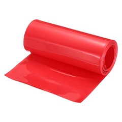 Battery Wrap Heat Shrink Tubing 102mm Dia 160mm Flat 8 Feet Red
