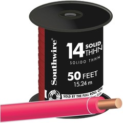 Southwire 50′ 14Sol Red Thhn Wire