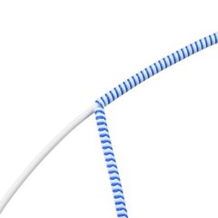 Spiral Cable Protector for USB Cord Sleeve 4.6 Feet Each, Red, Gray, Black, Blue