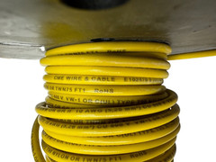 CME E102470 Yellow Machine Tool Wire 10 AWG Approx 27′ Long, 1 lbs 8oz