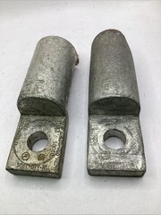 Lot Of 2 Hubbell VCEL-075-H1 1-Hole Compression Lug Terminal 500CU *dented