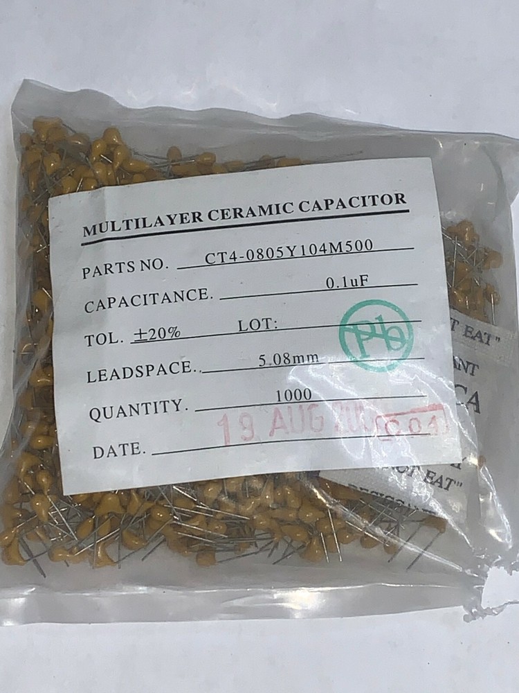Capacitor 104 50V Multilayer Capacitor lot 25 units