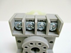 TYCO ELECTRONICS, POTTER AND BRUMFIELD 8-PIN SOCKET, 27E891, LOT OF 8