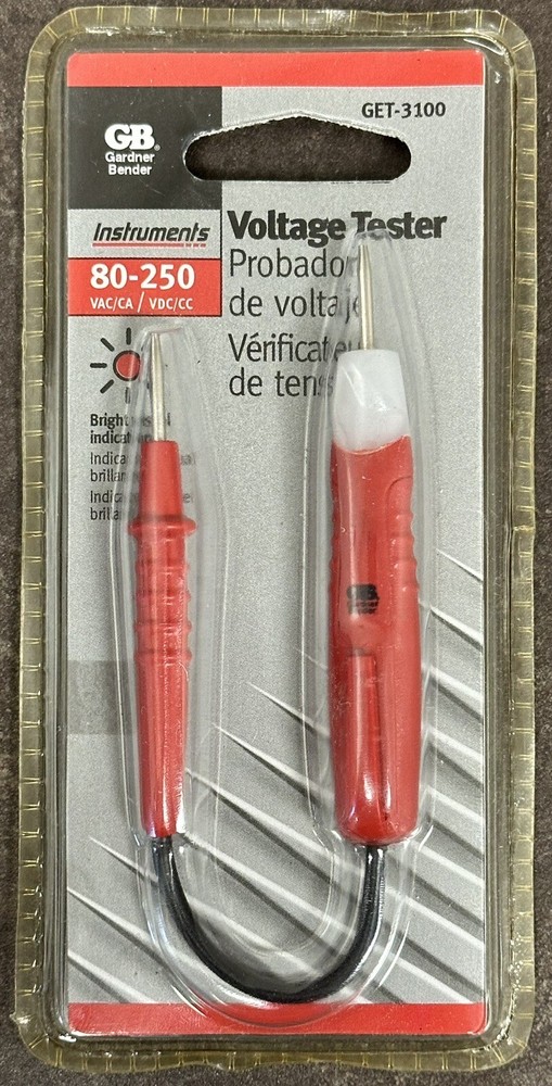 Gardner Bender GET-3100 Voltage Tester, 80-250 Volt