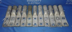 Lot of 11 New Burndy YA34A3 500 Kcmil 2 Hole Lug Connectors