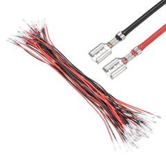 40Pcs Female Spade Crimp Terminal 2.8mm 30cm Wires
