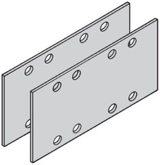 B-Line 9ZN8006, 6″, Zinc Plated, 8-Hole, Splice Plate for Steel Cable Tray, 1pc