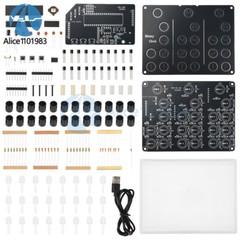 DC5V DIY Clock Kits Electronic Soldering Practice Kit For Learning USB Interface