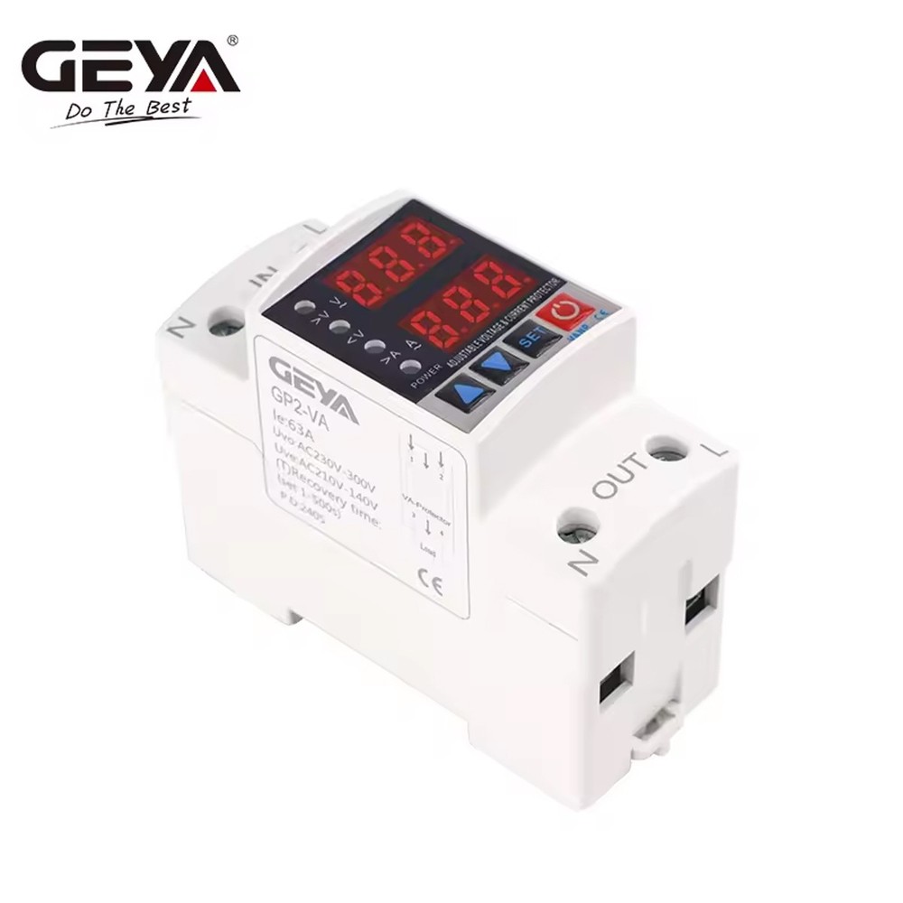 GEYA GP2 40/63A 220V Over Current Protector Over&Under voltage Protective Device