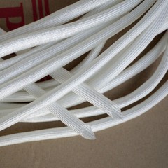Φ1-50mm Silicon Fiber Glass Tube High Temperature Insulated Sleeving Black/White