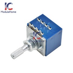 100K ALPS Log Audio Amp Volume Control Stereo Potentiometer 6mm Rotary Knob