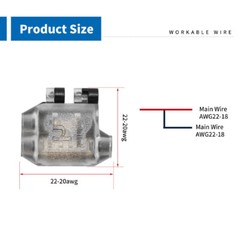 Low Voltage Wire Connectors Quick Solderless Wire Splice Connector 1/2/3 Way 24X