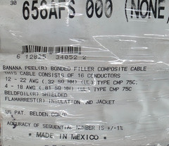 Belden 658AFS 18/4C+22/3P+22/4C+22/2C Banana Peel Access Control Cable CMP /50ft